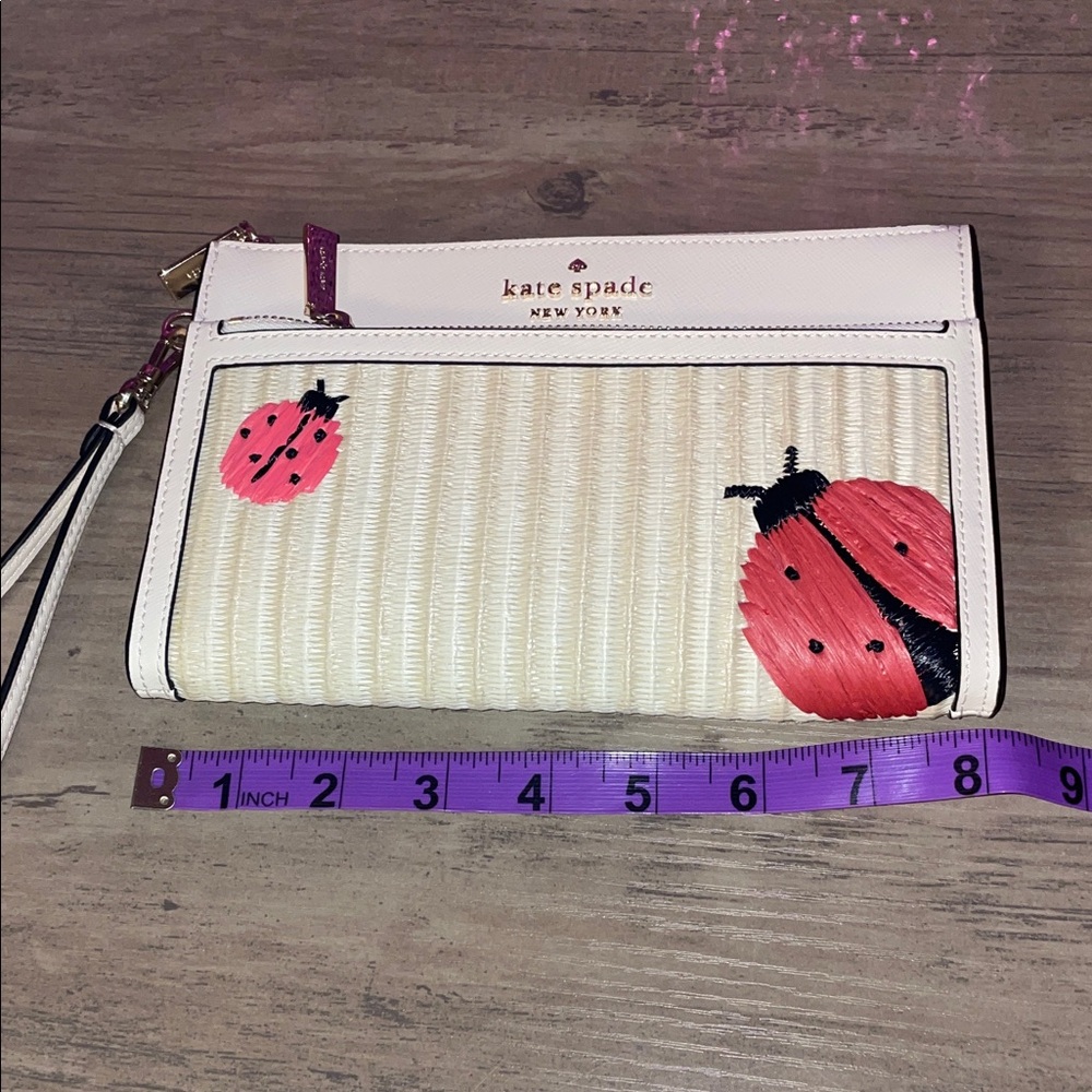Kate Spade Cream Ladybug Clutch | Cute Spring Wristlet | NWT - Picture 12 of 15